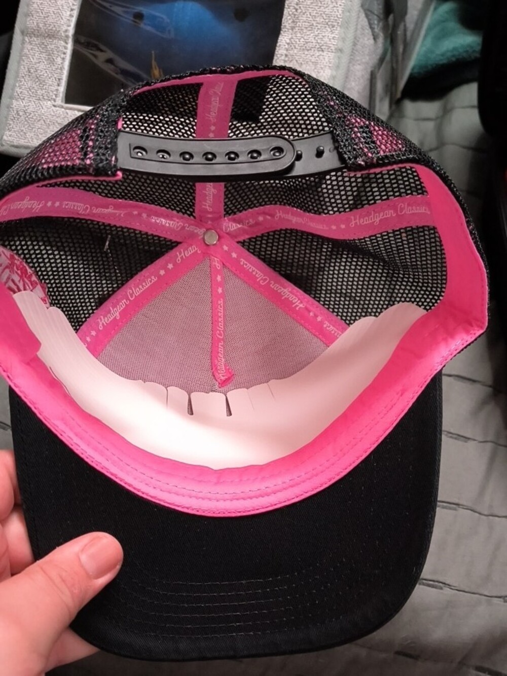 Barbie Pink Leopard Print Trucker Hat with Black Mesh - Picture 4 of 5